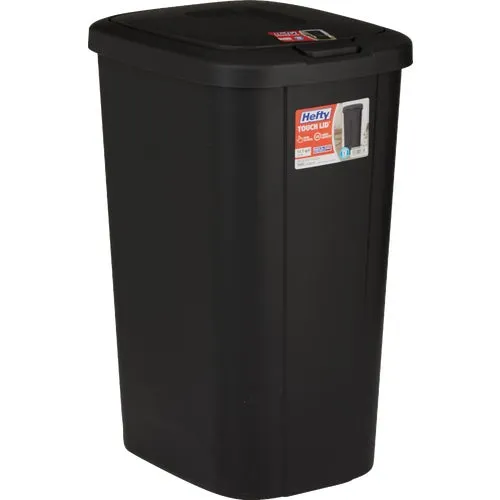 HFT-2166075-4 Hefty Touch Top Wastebasket