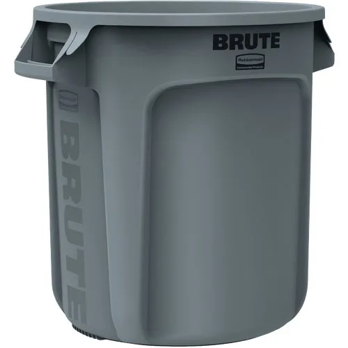 FG261000GRAY Rubbermaid Commercial Brute Vented Resin Trash Can