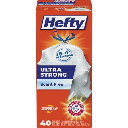 E88338 Hefty Ultra Strong Tall Kitchen Trash Bag