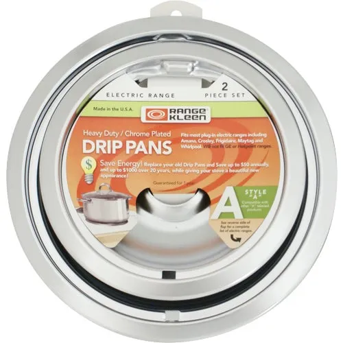 12782XCD5 Range Kleen Style A 2-Pack 6" And 8" Drip Pan