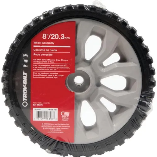 490-325-Y059 Troy-Bilt Wheel Assembly for Most Troy-Bilt Walk-Behind Mowers, Edgers & Snow Blowers