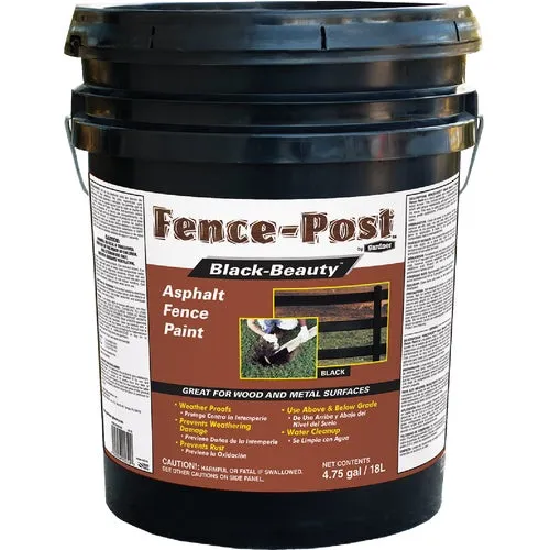 9005-GA Gardner Fence-Post Black-Beauty Asphalt Fence Paint